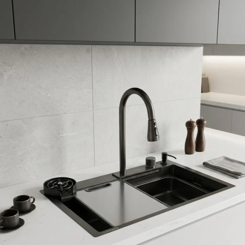 Schnelle SCH-P30 Termostatik Akıllı Evye 65x45 Cm 7 Fonksiyonlu